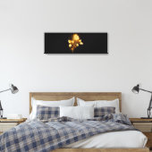 Goldene Rose (goldene Rose) Leinwanddruck (Insitu (Schlafzimmer))