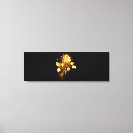 Goldene Rose (goldene Rose) Leinwanddruck (Vorderseite)