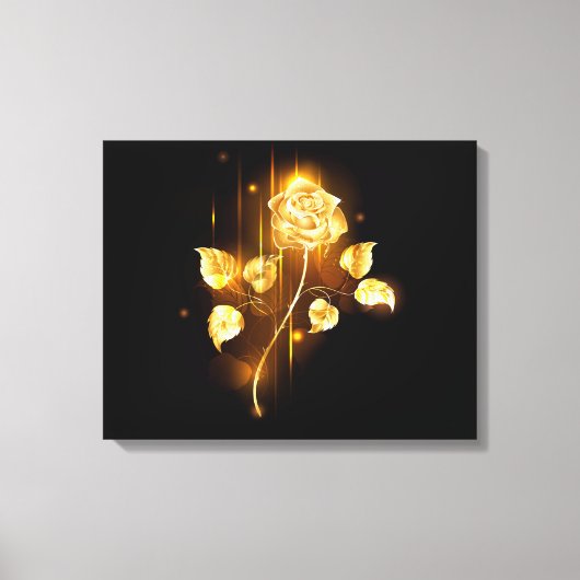 Goldene Rose (goldene Rose) Leinwanddruck (Vorderseite)