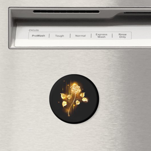 Goldene Rose (goldene Rose) Magnet (In Situ (Geschirrspüler))