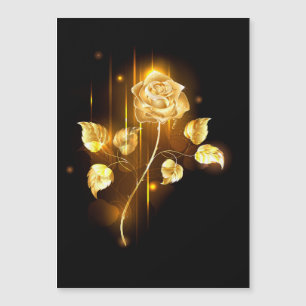Goldene Rose (goldene Rose) Magnetkarte