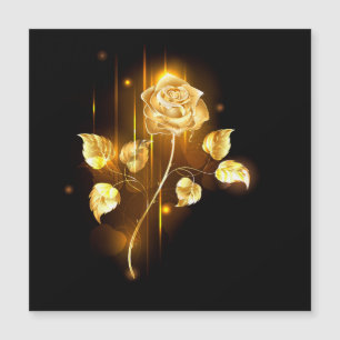 Goldene Rose (goldene Rose) Magnetkarte
