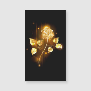 Goldene Rose (goldene Rose) Magnetkarte