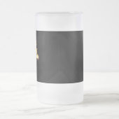 Goldene Rose (goldene Rose) Mattglas Bierglas (Mittel)