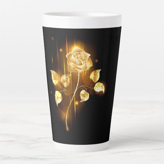 Goldene Rose (goldene Rose) Milchtasse (Vorderseite)