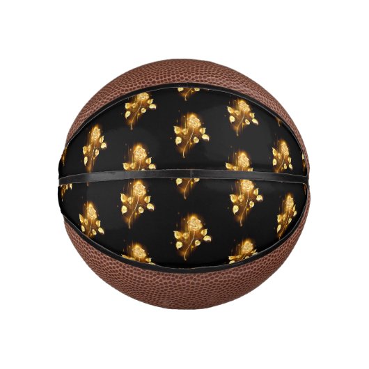 Goldene Rose (goldene Rose) Mini Basketball (Vorderseite)