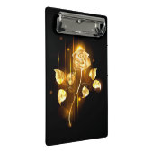 Goldene Rose (goldene Rose) Mini Klemmbrett (Schrägansicht)