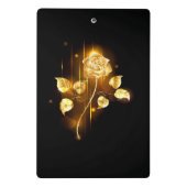 Goldene Rose (goldene Rose) Mini Klemmbrett (Rückseite)