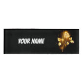 Goldene Rose (goldene Rose) Namenschild (Vorderseite)