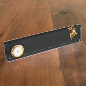 Goldene Rose (goldene Rose) Namensplakette (Seite)