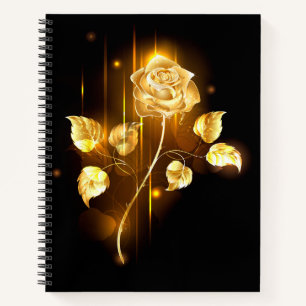 Goldene Rose (goldene Rose) Notizblock