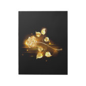 Goldene Rose (goldene Rose) Notizblock (Rotiert)