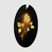 Goldene Rose (goldene Rose) Ornament (Vorderseite)