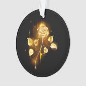 Goldene Rose (goldene Rose) Ornament (Vorderseite)