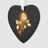 Goldene Rose (goldene Rose) Ornament (Vorderseite)