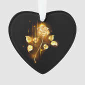Goldene Rose (goldene Rose) Ornament (Vorderseite)