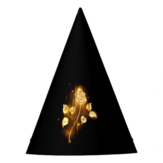 Goldene Rose (goldene Rose) Partyhütchen (Vorderseite)