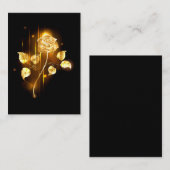 Goldene Rose (goldene Rose) Platzkarte (Vorne/Hinten)