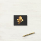 Goldene Rose (goldene Rose) Post-it Klebezettel (Auf Schreibtisch)