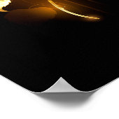 Goldene Rose (goldene Rose) Poster (Ecke)