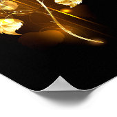 Goldene Rose (goldene Rose) Poster (Ecke)