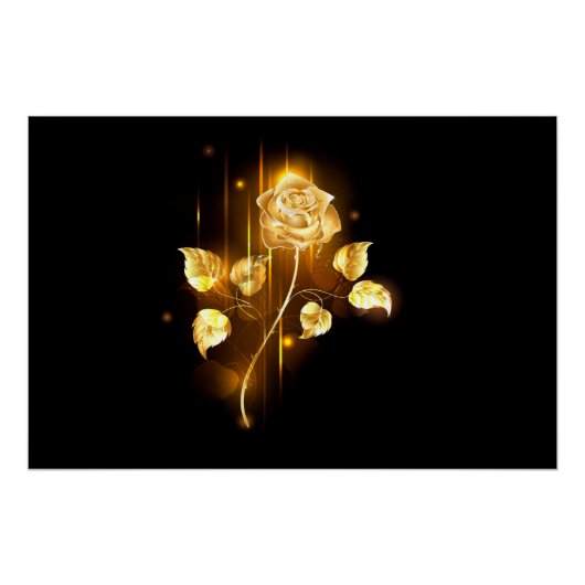Goldene Rose (goldene Rose) Poster (Vorderseite)