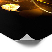 Goldene Rose (goldene Rose) Poster (Ecke)