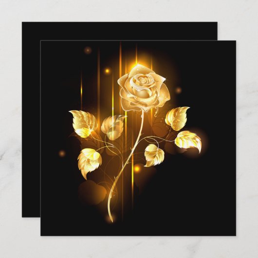 Goldene Rose (goldene Rose) Programm (Vorne/Hinten)