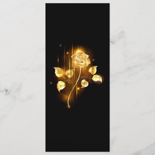 Goldene Rose (goldene Rose) Programm (Vorderseite)