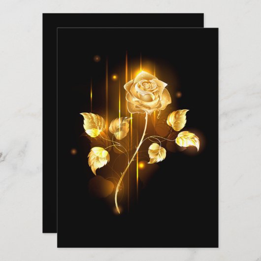 Goldene Rose (goldene Rose) Programm (Vorne/Hinten)