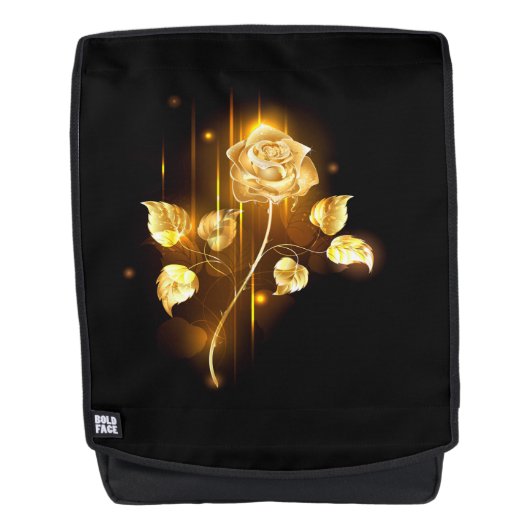 Goldene Rose (goldene Rose) Rucksack (Vorderseite)