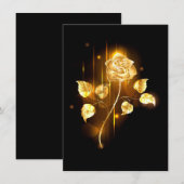 Goldene Rose (goldene Rose) Save The Date (Vorne/Hinten)