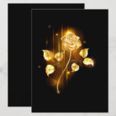 Goldene Rose (goldene Rose) Save The Date (Vorne/Hinten)