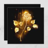 Goldene Rose (goldene Rose) Save The Date (Vorne/Hinten)