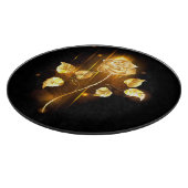 Goldene Rose (goldene Rose) Schneidebrett (Ecke)