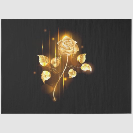 Goldene Rose (goldene Rose) Seidenpapier (Vorderseite)