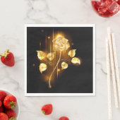 Goldene Rose (goldene Rose) Serviette (Beispiel)