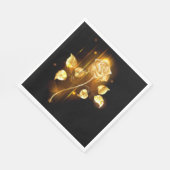 Goldene Rose (goldene Rose) Serviette (Ecke)