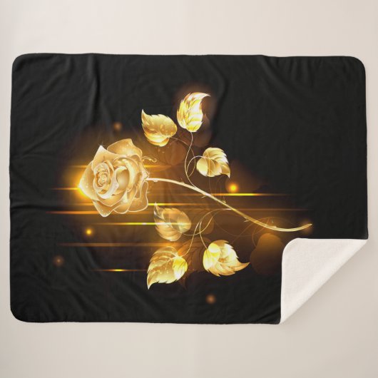 Goldene Rose (goldene Rose) Sherpadecke (Vorderseite (Horizontal))