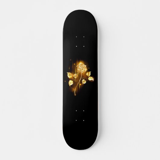 Goldene Rose (goldene Rose) Skateboard (Vorne)