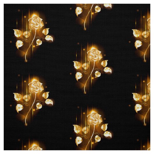 Goldene Rose (goldene Rose) Stoff (Muster)