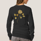 Goldene Rose (goldene Rose) T-Shirt (Rückseite)