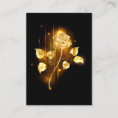 Goldene Rose (goldene Rose) Telefonnummerkarte (Vorderseite)