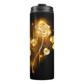 Goldene Rose (goldene Rose) Thermosbecher (Vorderseite)