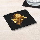 Goldene Rose (goldene Rose) Untersetzer (angewinkelt)