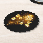 Goldene Rose (goldene Rose) Untersetzer (angewinkelt)