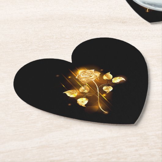 Goldene Rose (goldene Rose) Untersetzer (angewinkelt)