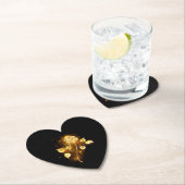 Goldene Rose (goldene Rose) Untersetzer (Vor Ort)