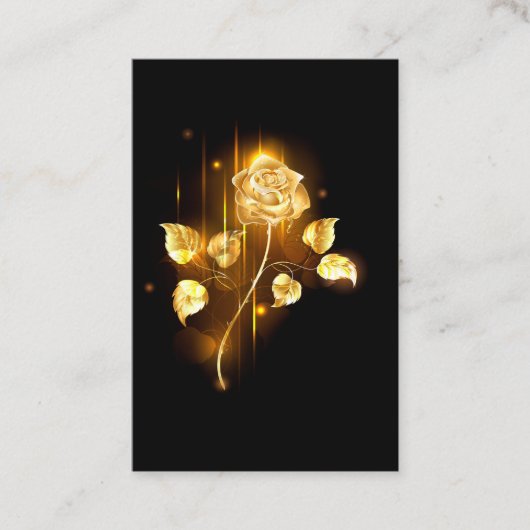 Goldene Rose (goldene Rose) Visitenkarte (Vorderseite)