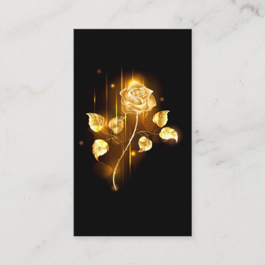 Goldene Rose (goldene Rose) Visitenkarte (Vorderseite)